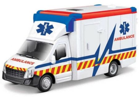 BBURAGO - 1:43 servisní vozidla Ambulance with Stretcher