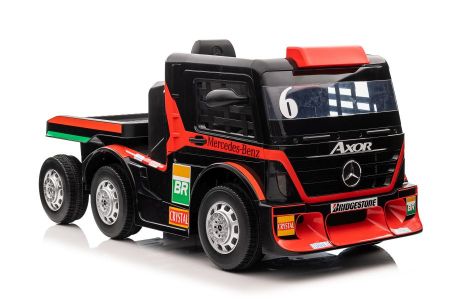 Tomido Dětský elektrický kamion Mercedes Axor s návěsem, MP4 červený