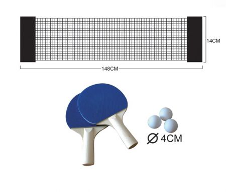 HračkyZaDobréKačky Sada na stolní tenis - síťka a pálky s míčky