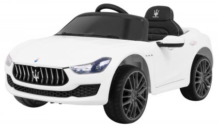 HračkyZaDobréKačky Elektrické autíčko Maserati Ghibli bílé