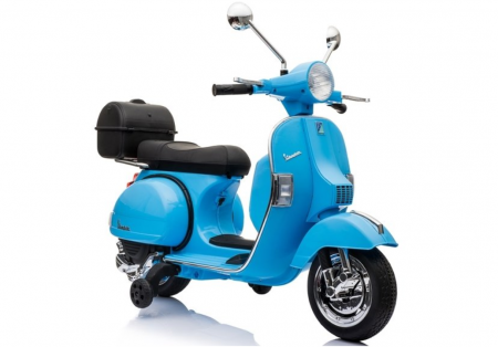 HračkyZaDobréKačky Dětská elektrická motorka Vespa modrá