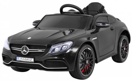 HračkyZaDobréKačky Elektrické autíčko Mercedes Benz C63 AMG černé