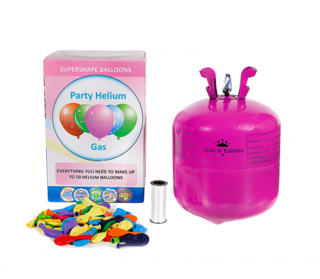 HračkyZaDobréKačky Helium sada narozeninová párty Velká + 50 balónků
