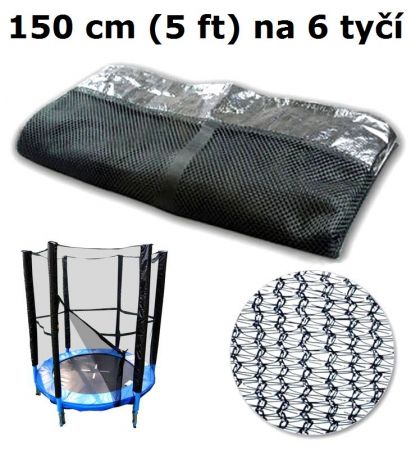 Ramiz Ochranná síť na trampolínu 150 cm (5 ft) na 6 tyčí