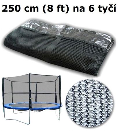 Ramiz Ochranná síť na trampolínu 250 cm (8 ft) na 6 tyčí