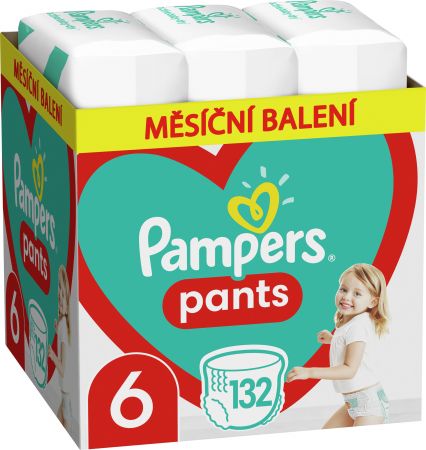 Pampers Pants kalhotkové plenky Monthly Box - vel. 6 (15+ kg), 132 ks