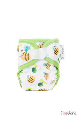 Bobánek Novorozenecké svrchní kalhotky suchý zip - Včelky