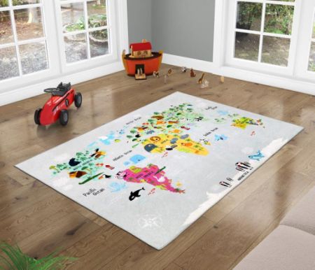Bellatex Dětský kobereček Světadíly,  šíře 100 cm , délka 150 cm