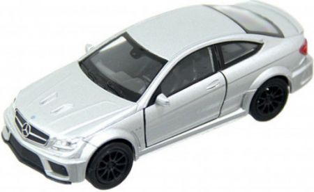 Welly Mercedes Benz C63 AMG Coupe, stříbrný 1:34-39