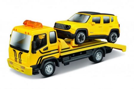 Bburago Tow Truck a Jeep Renegade 1:43