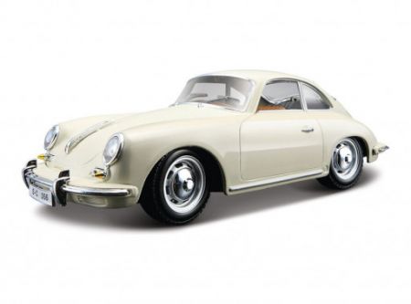 Bburago Porsche 356B Coupe (1961) Bílé 1:24