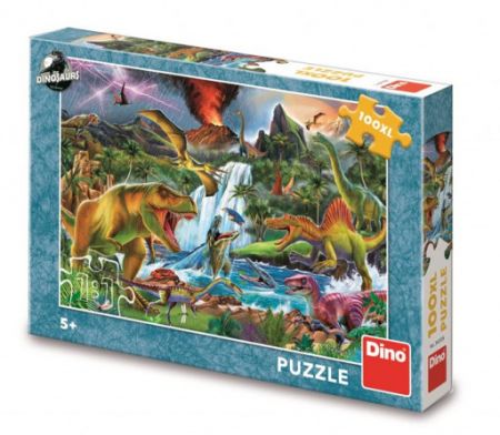 Dino Puzzle Boj dinosaurů 100XL