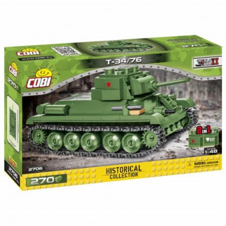 COBI 2706 II WW T-34/76, 1:48, 270 kostek