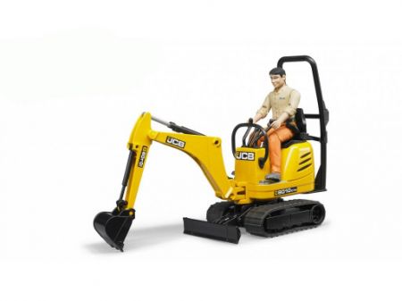 Bruder 62002 Žlutý mikro BAGR JCB 8010 CTS s figurkou