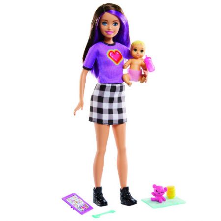 Mattel Barbie chůva skipper a miminko s doplňky