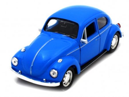 Welly Volkswagen Beetle Hard Top, Modrý 1:34-39