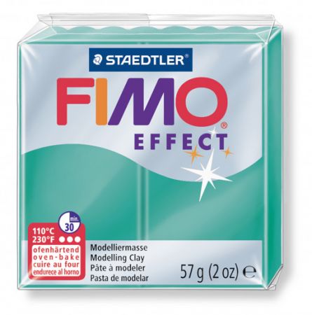 Staedtler FIMO efekt transparentní zelená 57g