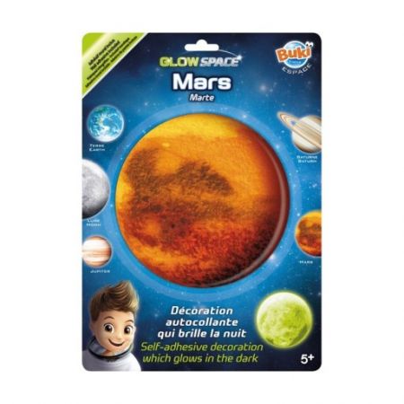 BUKI 3D Planeta Mars svítící dekorace na zeď