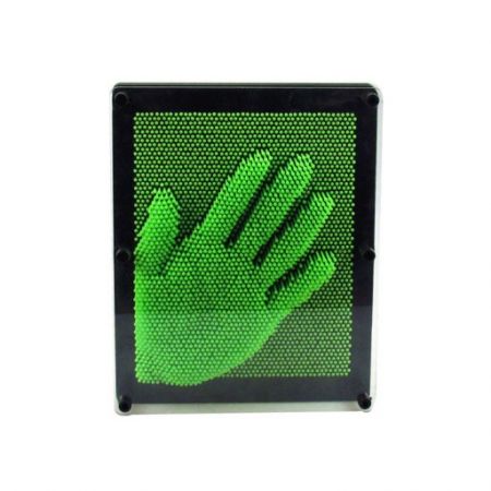 Neonové 3D otisky Pin art, Zelené
