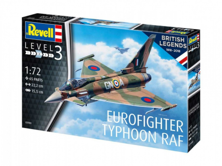 Revell ModelKit letadlo, 100 Years RAF Eurofighter Typhoon (1:72)