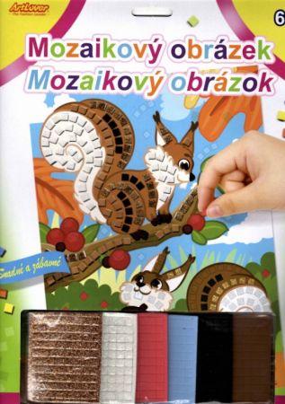 ArtLover mozaikový obrázek - Veverky 20 x 29 cm