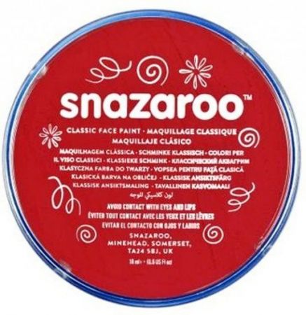 Snazaroo barva na obličej 75 ml. - Červená