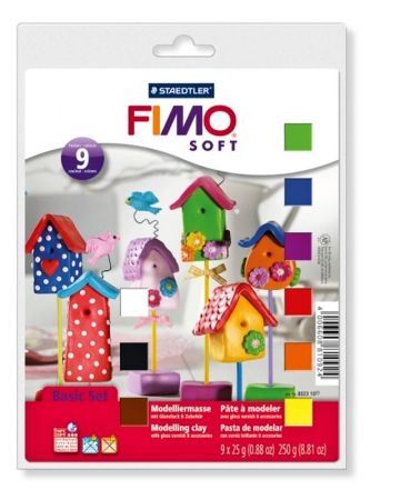 FIMO soft sada - základní 9 x 25g