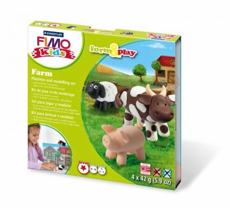 FIMO sada kids Form and Play Farma, 4 x 42g