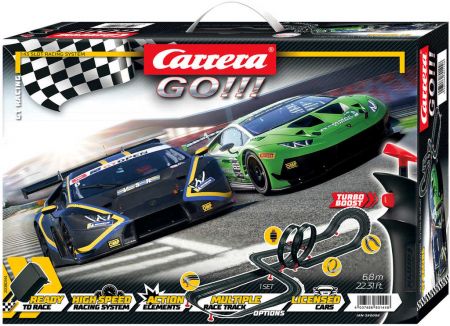 CARRERA Autodráha GO!!! GT Racing 6,8m závody Turbo 1:43 na trafo
