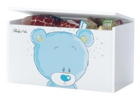 BabyBoo Box na hračky, truhla Medvídek STYDLÍN modrý