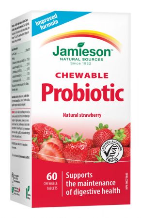 JAMIESON - Probiotic tablety na cmúľanie s jahodovou príchuťou 60 tbl.