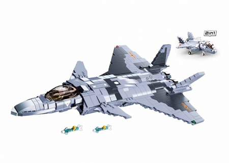 Sluban Model Bricks M38-B0931 Chengdu J-20 stíhací letoun