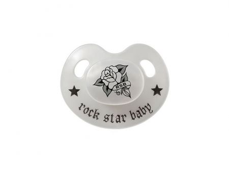 ROCK STAR BABY Dudlík silikon vel.2 Růže
