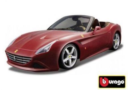Bburago 1:24 Ferrari California T open top Metallic červená 18-26011 - II.jakost