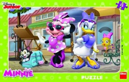 DINO DISNEY PUZZLE DESKOVÉ MINNIE NA MONTMARTRU 15 DÍLKŮ