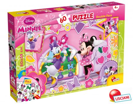 Minnie a Daisy puzzle 60 oboustranné 50x35 cm