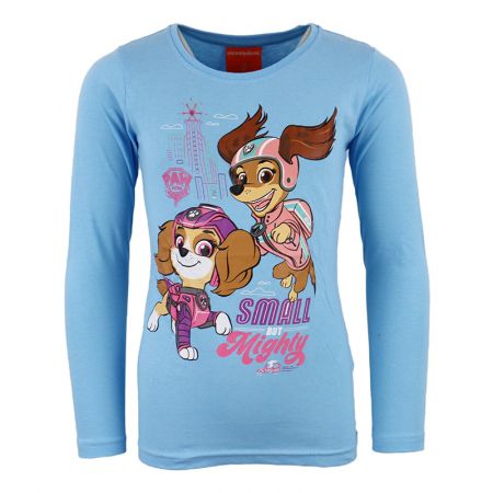 Dívčí tričko s dlouhým rukávem Paw Patrol - Skye Modrá 98 cm