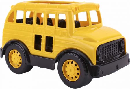 Auto baby žlutý tahací autobus 27cm plast DS69801173