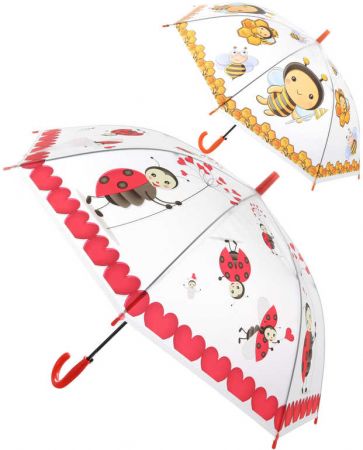 Deštník dětský holčičí průhledný Zvířátka vystřelovací různé druhy DS61818117