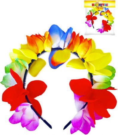 KARNEVAL Čelenka květinová Hawaii dospělá KARNEVALOVÝ DOPLNĚK DS18913637