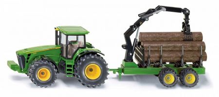SIKU Farmer - Traktor John Deere s lesním přívěsem 1:50 DS45327142