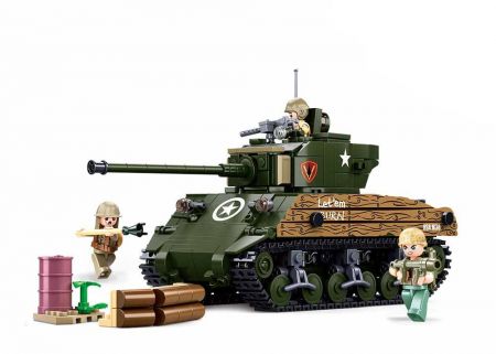 Sluban Army WW2 M38-B1110 Bitevní tank M4A3 (76W)