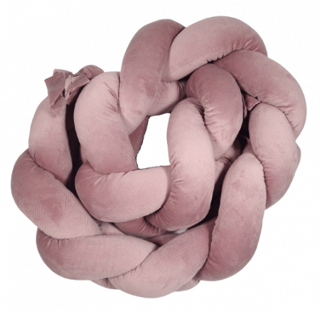 Pletený mantinel cop velvet lila