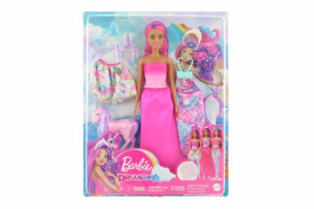 Barbie panenka s pohádkovými oblečky HLC28 DS23492737