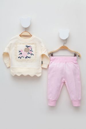 Tepláková souprava Trend | růžová | Dětské oblečení Velikost: 74