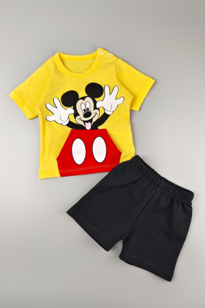 Dětský set mickey, žlutý (Dětské oblečení) Velikost: 68
