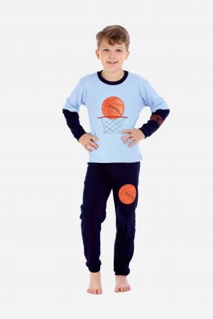 Dvojdílné pyžamo basketball, modré (Dětské oblečení) Velikost: 104