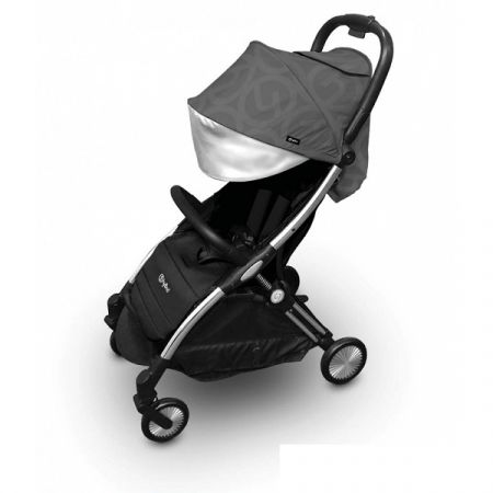 BABYSTYLE sportovní kočárek HYBRID EZYFOLD Chrome Silver/Charcoal