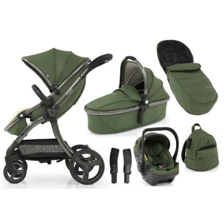 BABYSTYLE kombinovaný kočárek EGG 2 SET 6v1 Olive