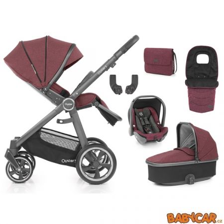 BABYSTYLE kombinovaný kočárek OYSTER 3 6v1 Berry